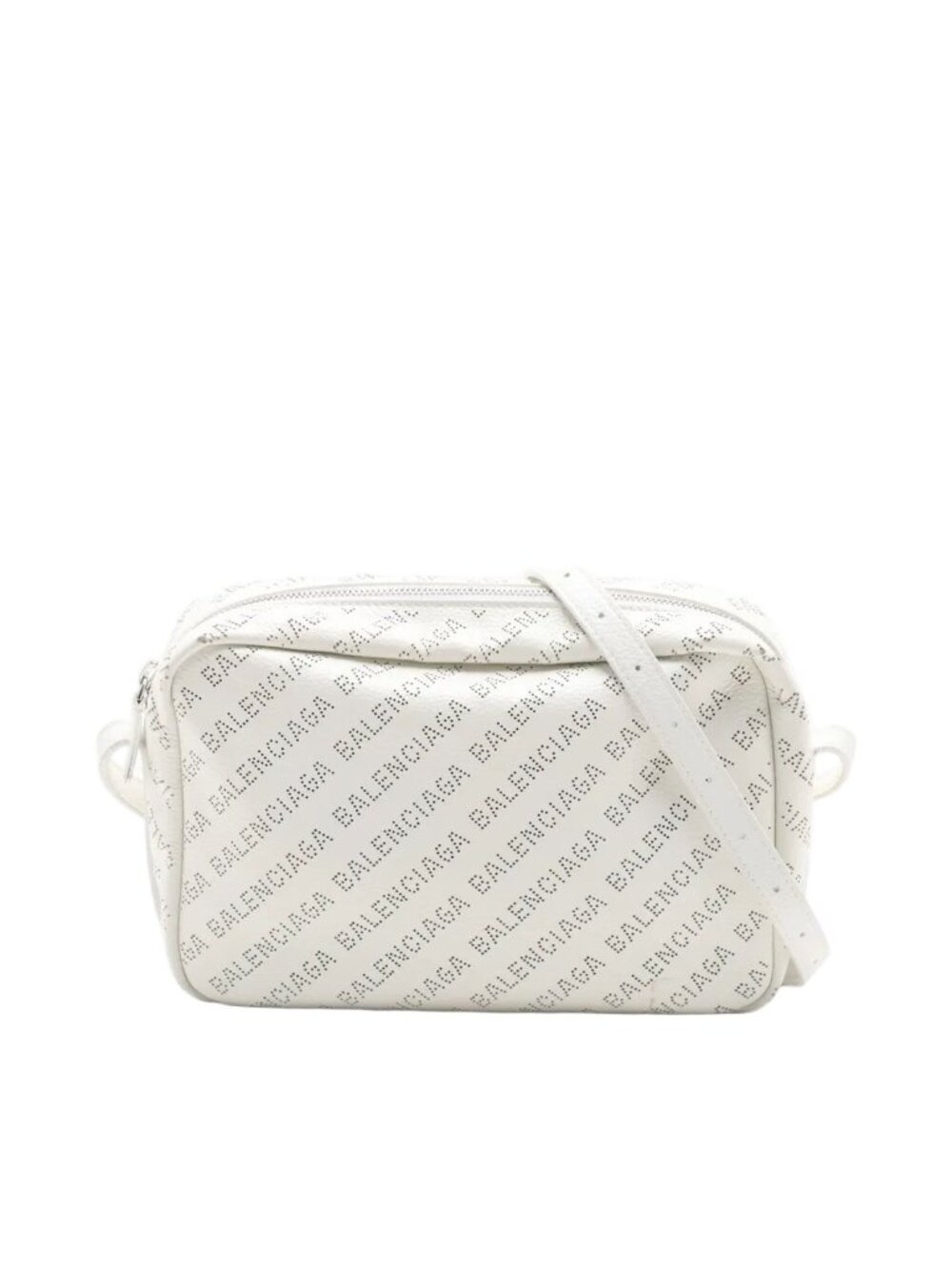 Balenciaga Perforated Leather Shoulder Bag Crossbody